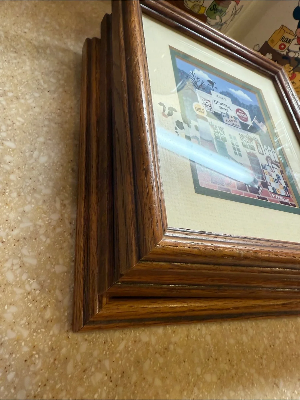 Vintage Donna Perkins Framed Country Farmhouse Print Set Cows Set of 3
